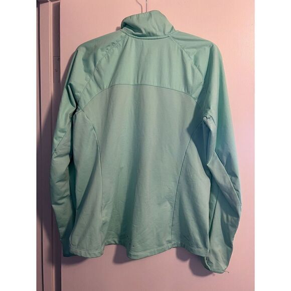 Nike Womens Running Full Zip Jacket Mint Green Nike Shield Size Large 686877 - Picture 2 of 3